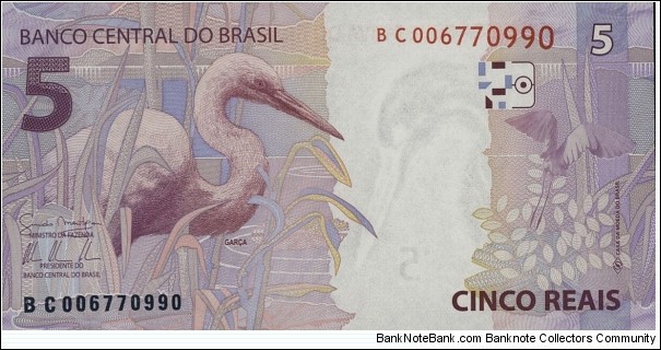 Banknote from Brazil year 2013