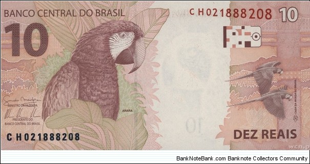 Banknote from Brazil year 2013
