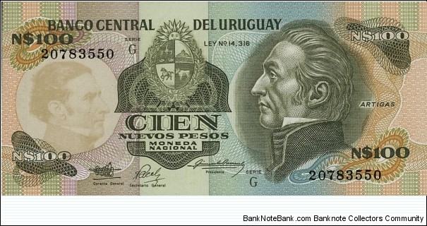 100 Nuevos Pesos Banknote