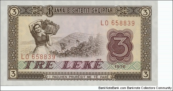 3 Leke Banknote