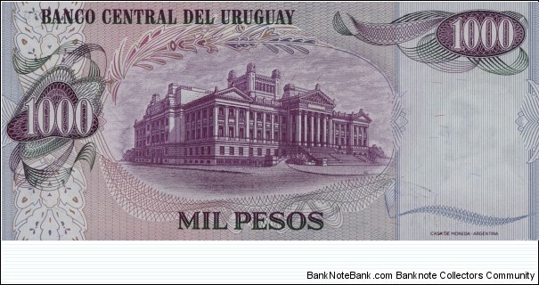 Banknote from Uruguay year 1974
