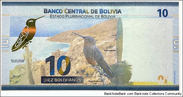 Banknote from Bolivia year 2018