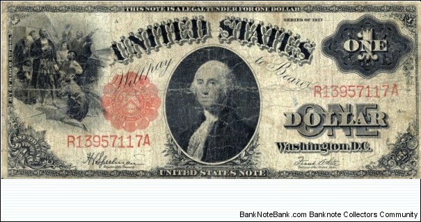 $1 1917 Banknote