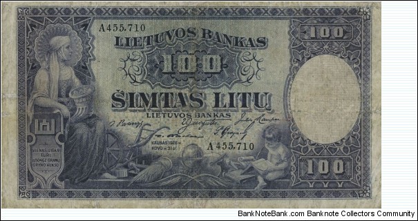 100 Litu Banknote