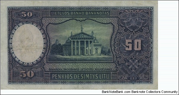 Banknote from Lithuania year 1928