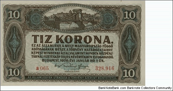 10 Korona Banknote