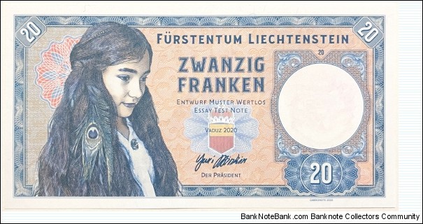 20 Franken (Private Issue) Banknote