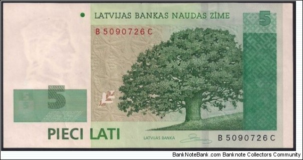 5 Lati Banknote