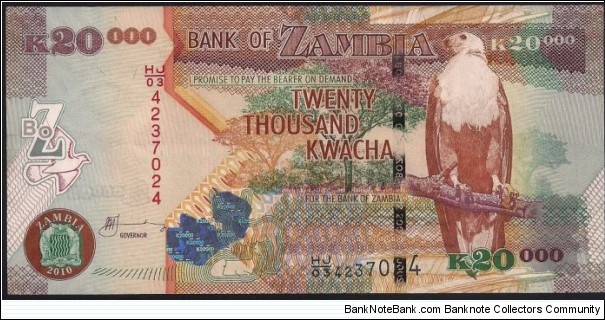 20,000 Kwacha Banknote