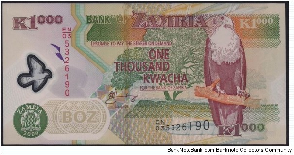 1,000 Kwacha (Polymer) Banknote