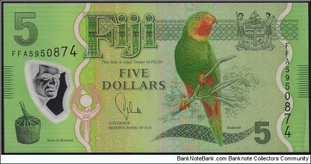 $5 Polymer Banknote