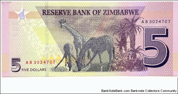 Banknote from Zimbabwe year 2019