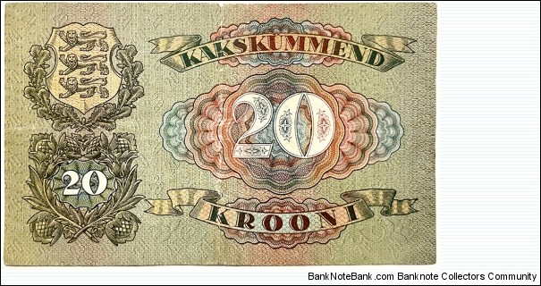 Banknote from Estonia year 1932
