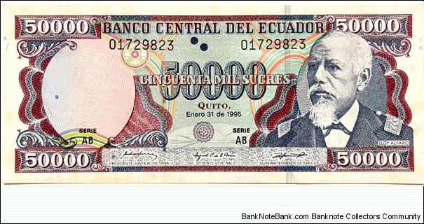 50.000 Sucres Banknote