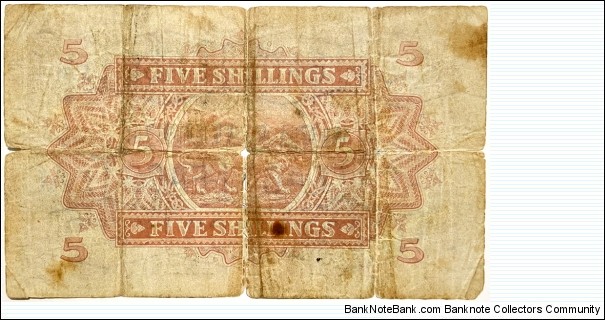 Banknote from East Africa year 1943