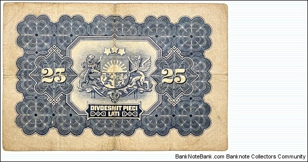Banknote from Latvia year 1928
