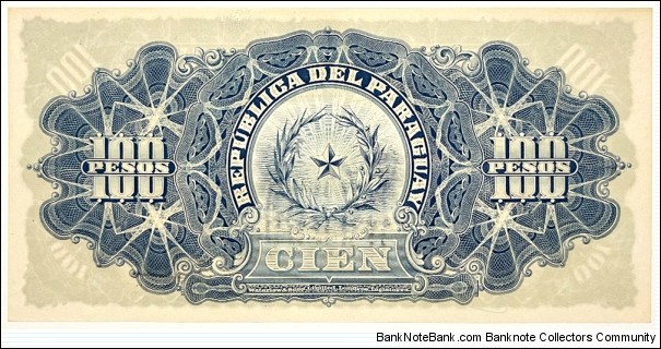 Banknote from Paraguay year 1907