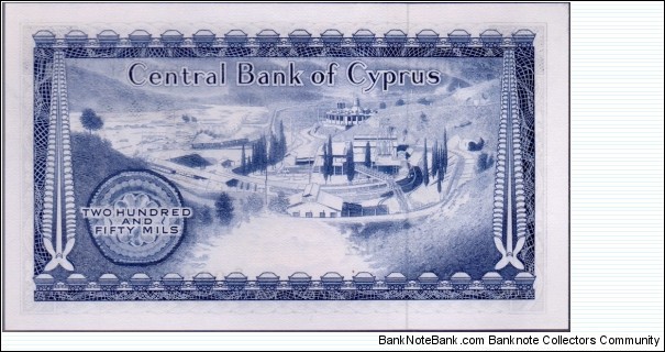 Banknote from Cyprus year 1982