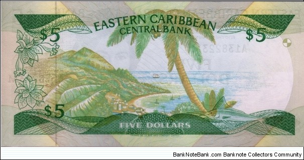 Banknote from East Caribbean St. year 1986