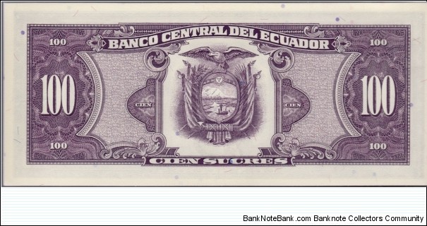 Banknote from Ecuador year 1990