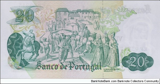 Banknote from Portugal year 1971