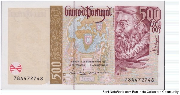 P-187b(3) 500 Escudos (Sousa & Mateus)  Banknote