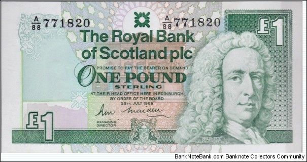 P-351a One Pound Banknote