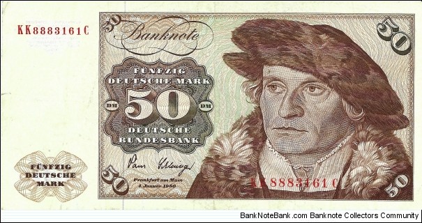 GERMANY 50 Deutsche Mark 1980 Banknote