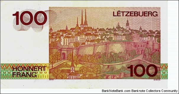 Banknote from Luxembourg year 1986