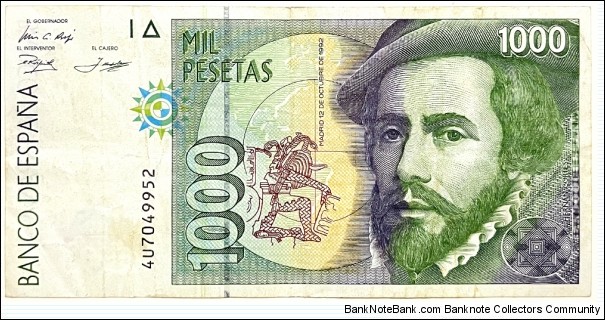 1000 Pesetas Banknote