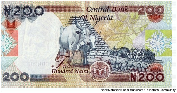 Banknote from Nigeria year 2008