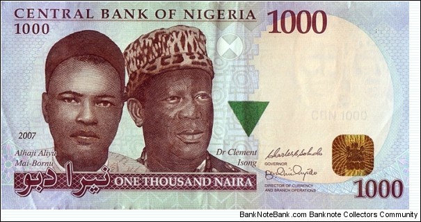 Nigeria 2007 1,000 Naira. Banknote