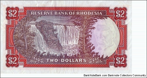 Banknote from Rhodesia year 1977