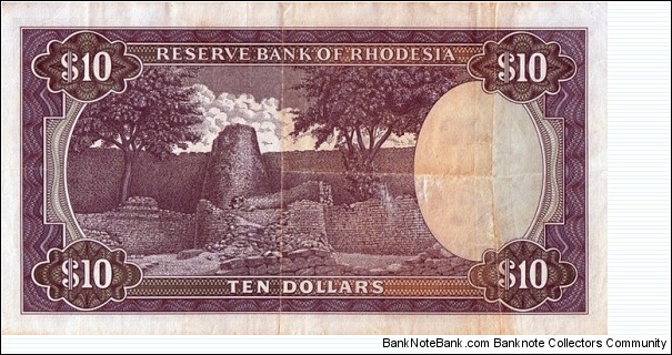 Banknote from Rhodesia year 1973
