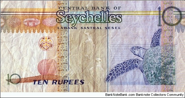 Banknote from Seychelles year 2013