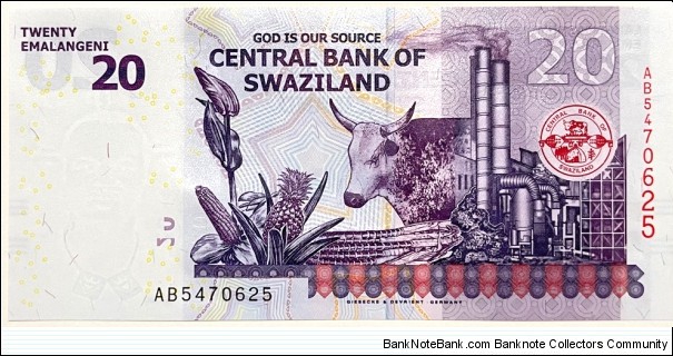Banknote from Swaziland year 2017