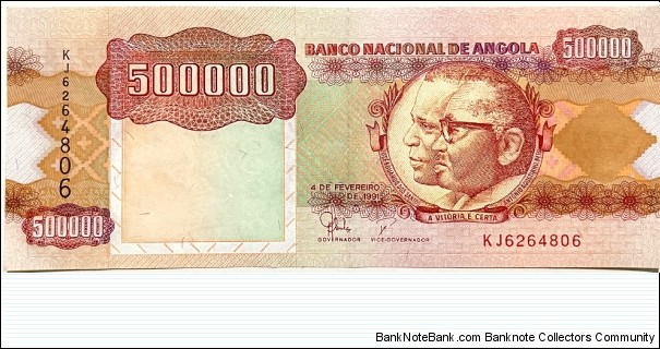 500.000 Kwanzas Banknote
