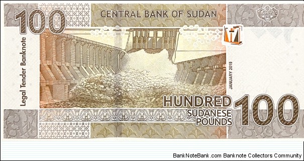 Banknote from Sudan year 2019