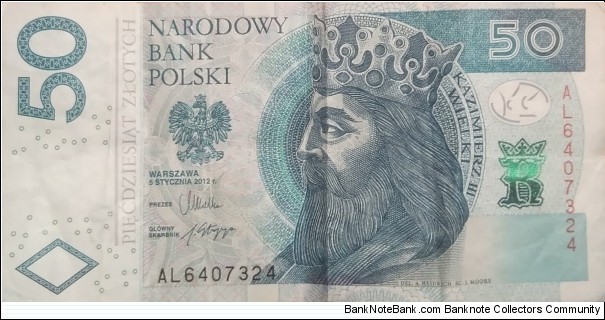50 Złotych AL6407324 Banknote