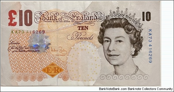 10 Pounds Sterling Banknote