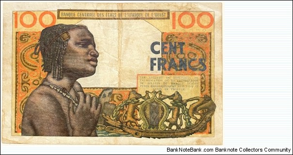 Banknote from West African States year 1965