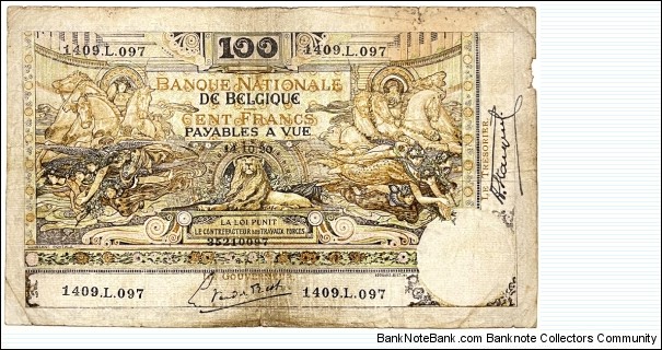 100 Francs / Frank Banknote
