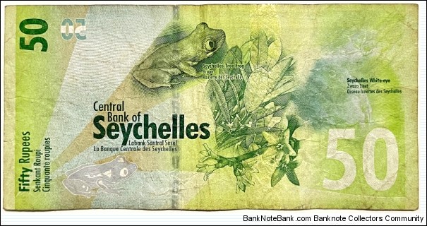 Banknote from Seychelles year 2016