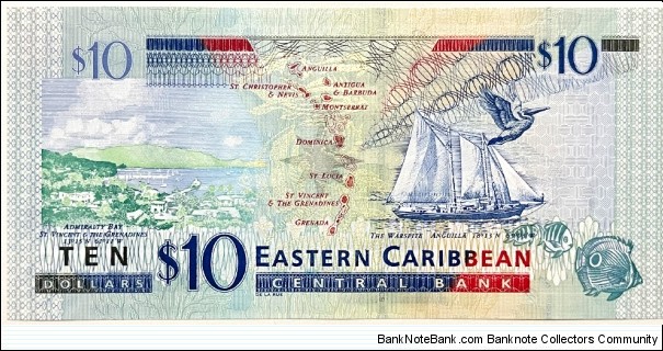 Banknote from East Caribbean St. year 2012