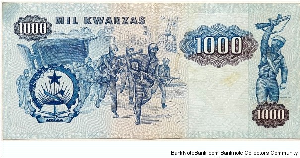 Banknote from Angola year 1984