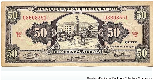 50 Sucres Banknote