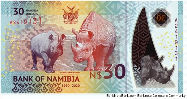 Banknote from Namibia year 2020