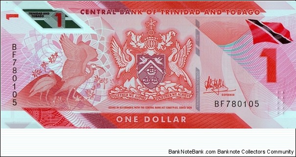 Trinidad & Tobago 2020 1 Dollar. Banknote