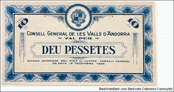10 Pessetes (1st Issue / Official Reproduction) Banknote