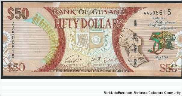 50 Dollars / pk 41 / Commemorative Banknote